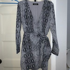 Snake skin boutique dress